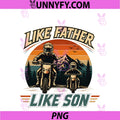 Like Father Like Son PNG, Dirt Bike Motocross Vintage Sunset PNG