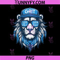 Lion With Sunglasses And Grit Hat Art PNG, Cool Lion Street Style Graphic PNG