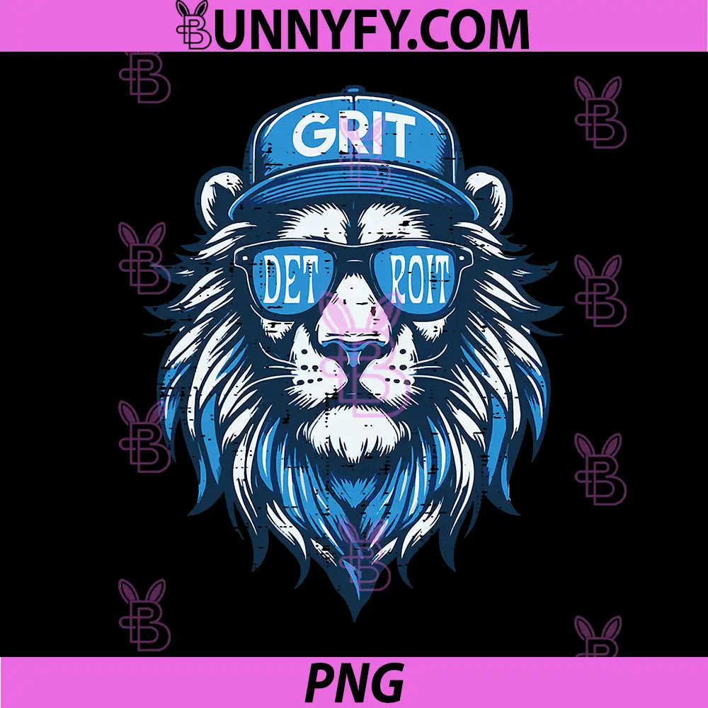 Lion With Sunglasses And Grit Hat Art PNG, Cool Lion Street Style Graphic PNG