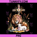 Lion of Judah Lamb of God PNG, Christian Cross Faith Symbol PNG