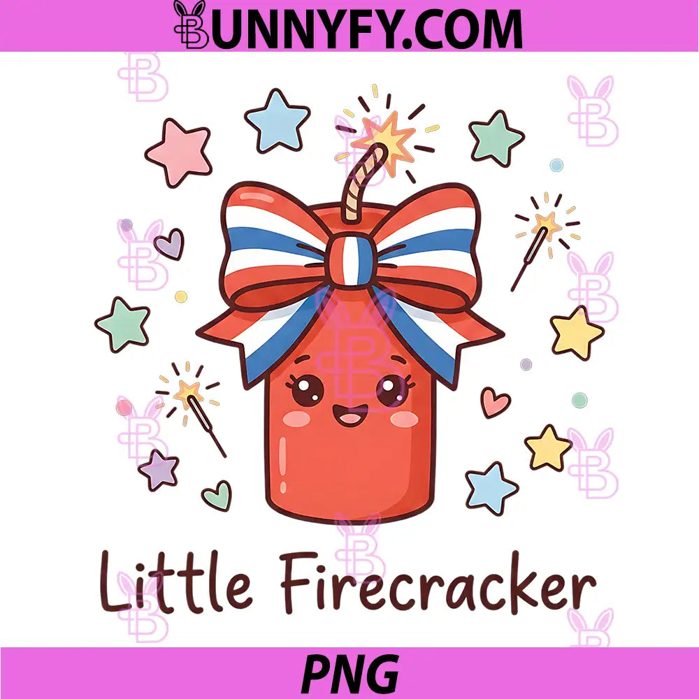 Little Firecracker Cute PNG, Funny 4th of July PNG