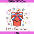 Little Firecracker Cute PNG, Funny Kids 4th Of July PNG