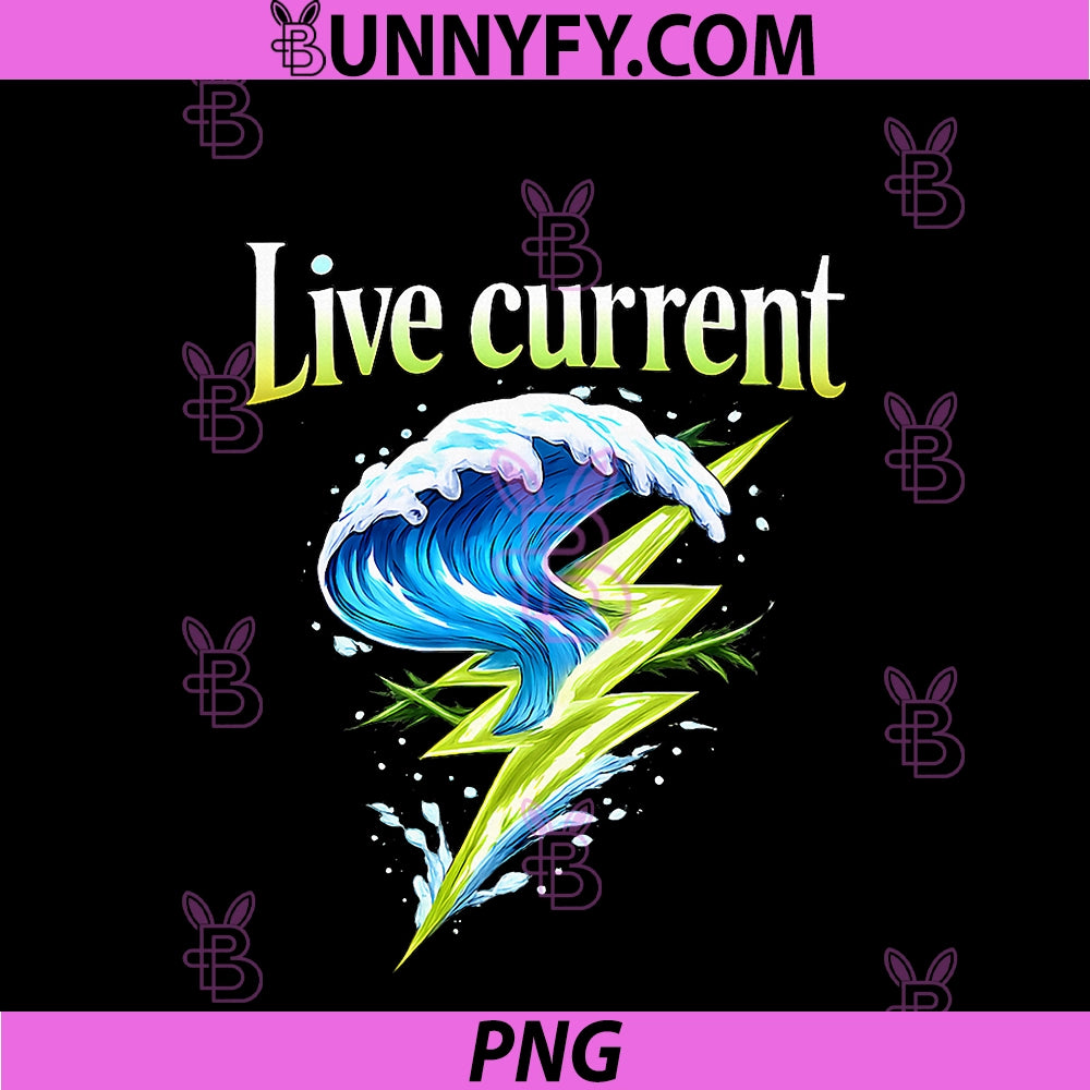 Live Current PNG, Electrician Humor Lightning Wave Graphic PNG
