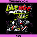 Live Wire Movement PNG, Electrician Plug Runner Humor PNG