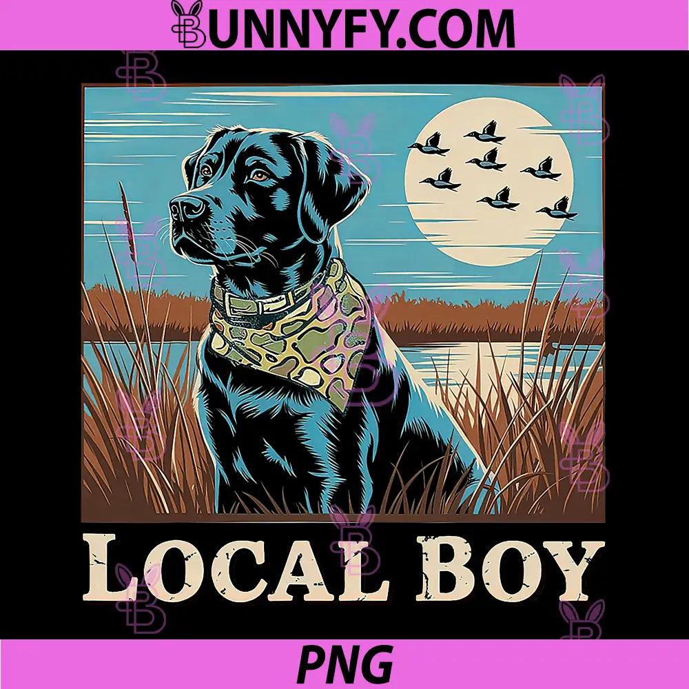 Local Boy PNG, Black Lab Hunting PNG