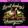 Local Donkey's Champion PNG, Rural Pride Badge PNG