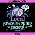 Local Eavesdropping Society PNG, Pride Badge Graphic PNG