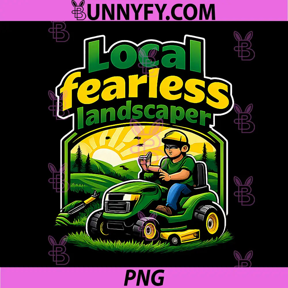 Local Fearless Landscaper PNG, Pride Badge Graphic PNG