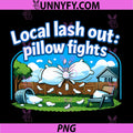 Local Lash Out Pillow Fights PNG, Local Pride Badge PNG
