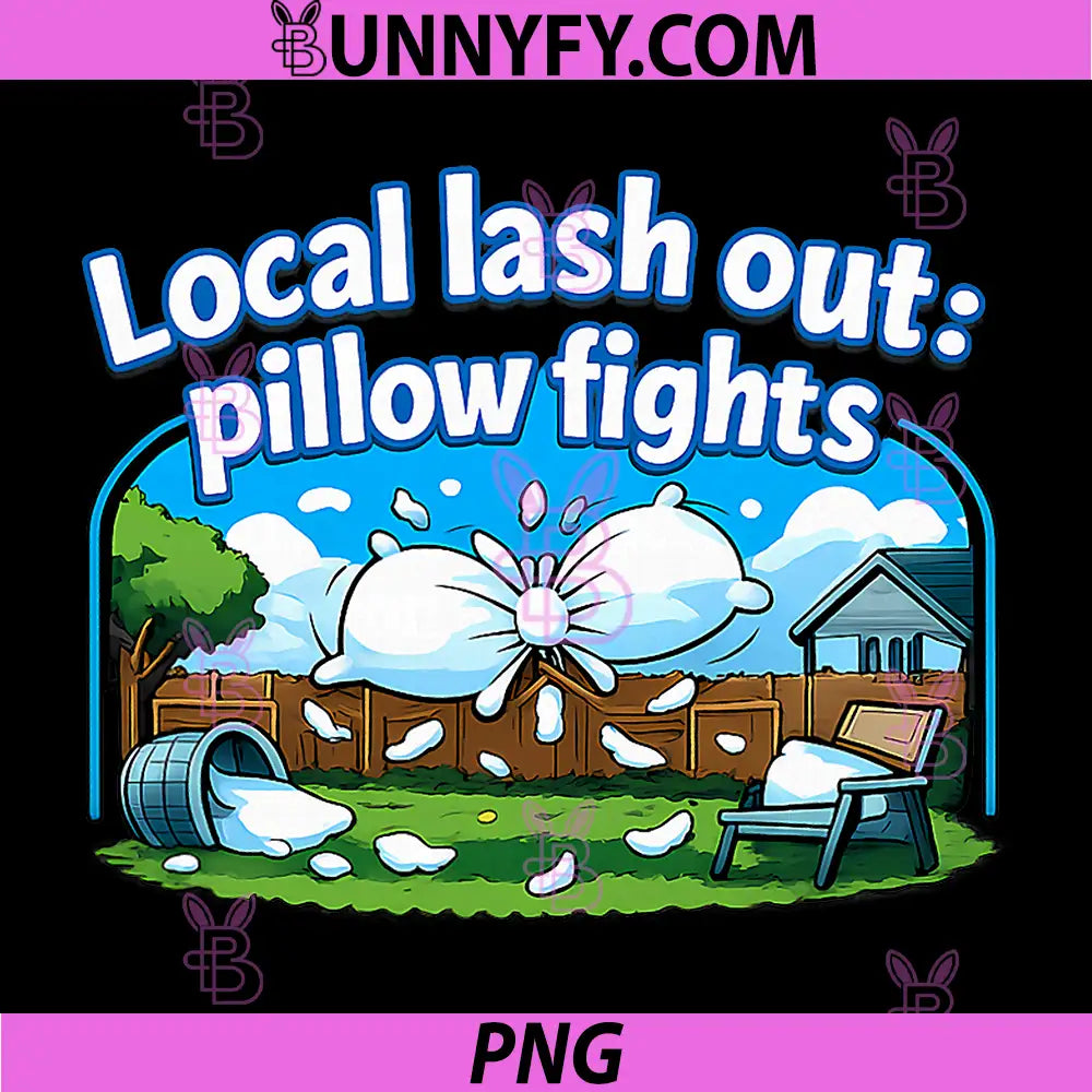 Local Lash Out Pillow Fights PNG, Local Pride Badge PNG