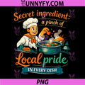 Local Pride Chef Badge Secret PNG, Ingredient Graphic PNG