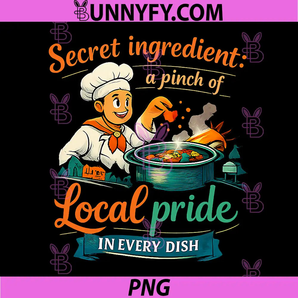 Local Pride Chef Badge Secret PNG, Ingredient Graphic PNG