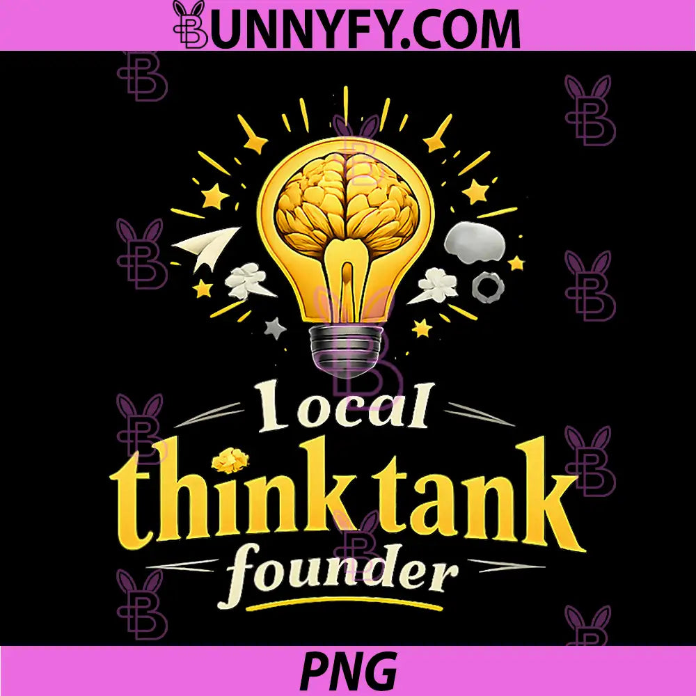 Local Think Tank Founder PNG, Light Bulb Badge Graphic PNG