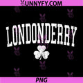 Londonderry Ireland PNG, St Patricks Day Distressed Shamrock PNG
