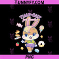 Looney Tunes Cute PNG, Lola Bunny Peace Sign Surrounded By Sweets PNG