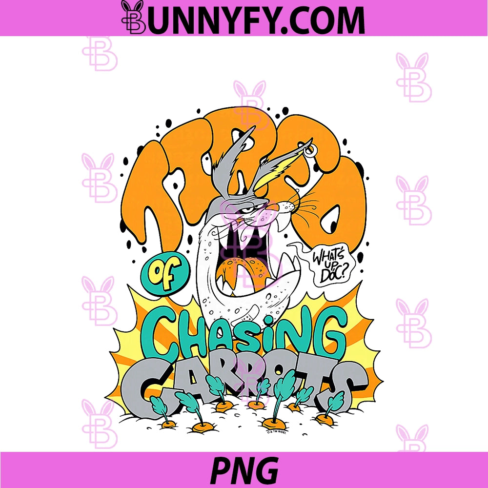 Looney Tunes Tired Of Chasing Carrots PNG, What's Up Doc Bugs PNG
