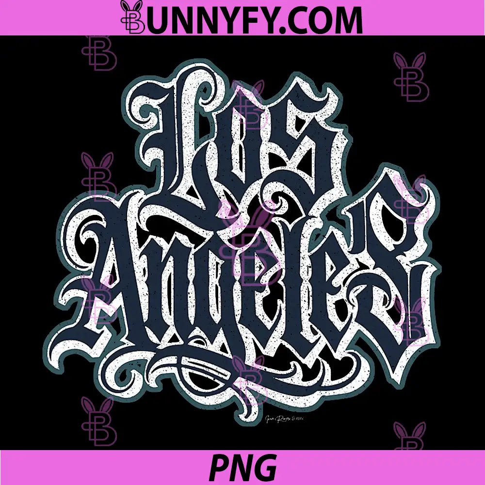 Los Angeles Gothic Old PNG, English Vintage LA PNG