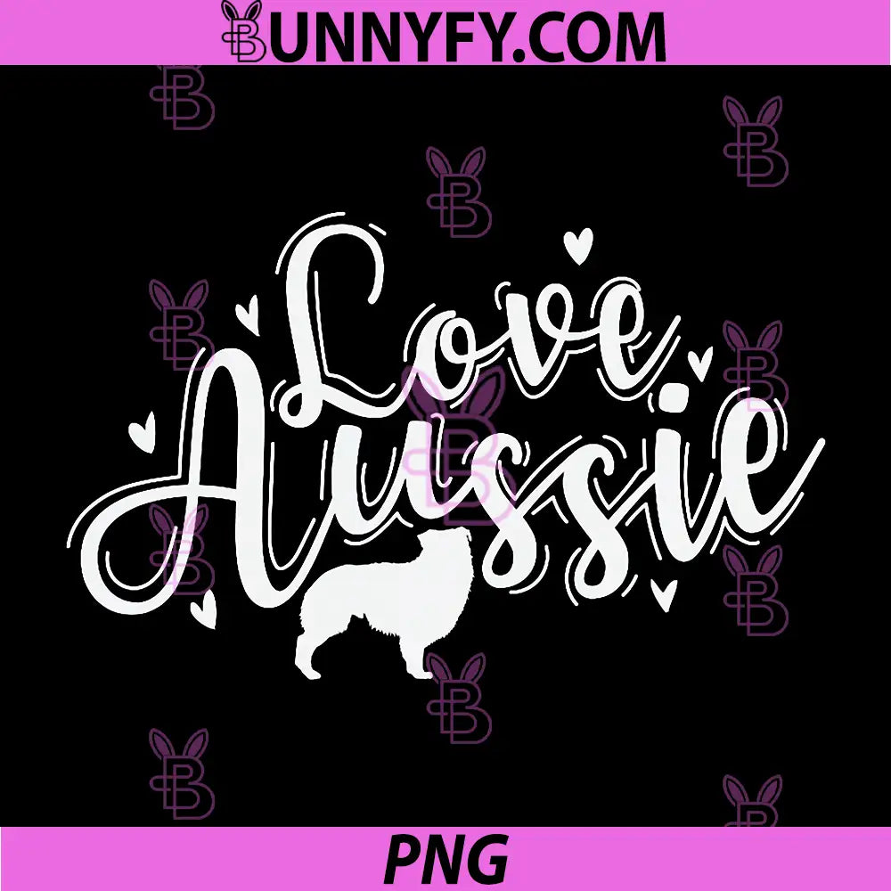 Love Aussie PNG, Australian Shepherd Dog PNG
