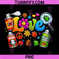 Love Debugging PNG, Humor Bug Spray Flower Power Design PNG