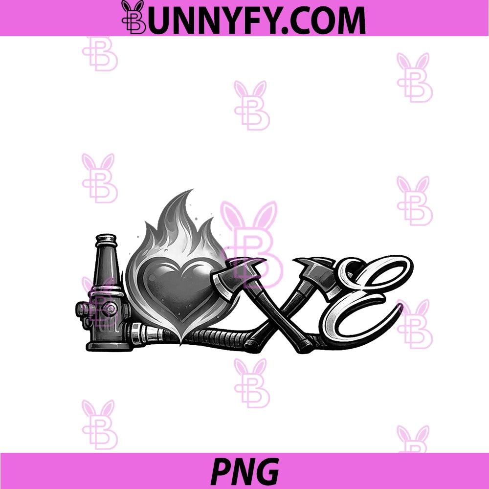 Love Firefighter Design Fireman PNG, Support Rescue Pride PNG