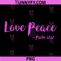 Love Peace Psalm PNG, Salvation Scripture Bible Verse Peaceful PNG