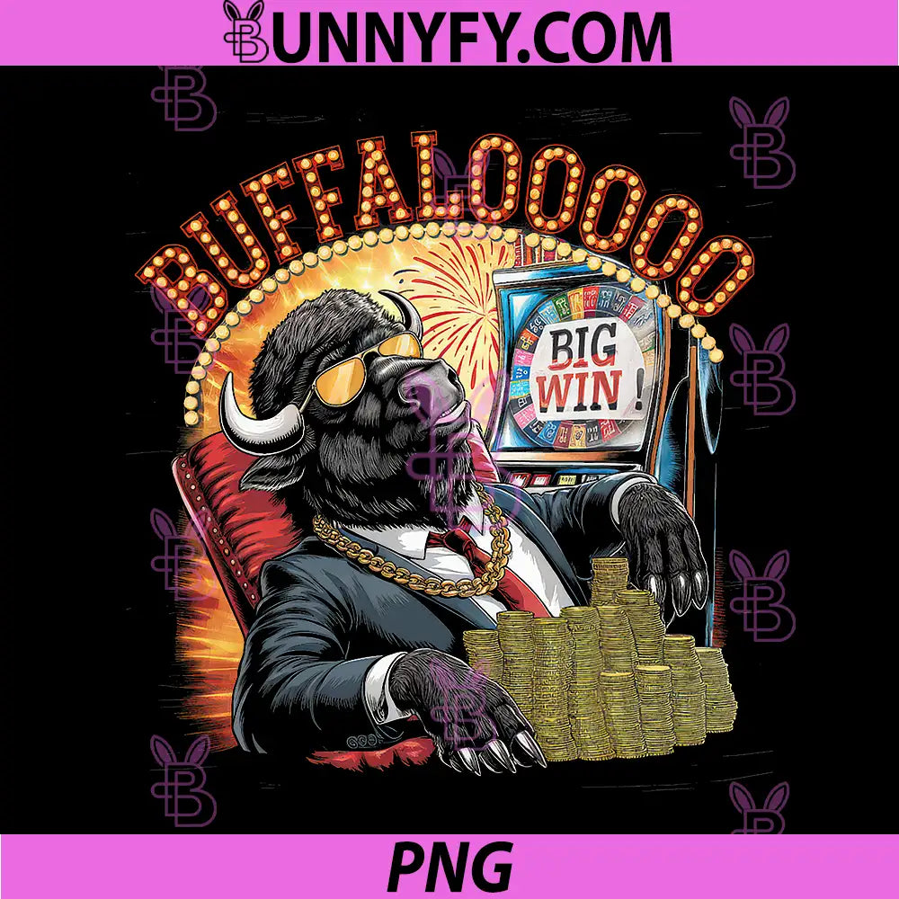 Lucky Buffalo PNG, Casino Slot Machine Gambling PNG