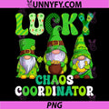 Lucky Chaos Coordinator PNG, Shamrock Leopard Gnomes Irish PNG