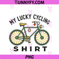 Lucky Cycling PNG, Bicycle Shamrock St Patricks Day PNG