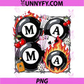 Lucky Mama Billiard 8 Balls PNG, Cherry Mother's Day Mom Life PNG