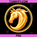 Golden Horse Lucky Coin Symbol PNG, Year Of The Horse 2026 PNG