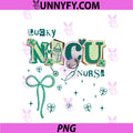 Lucky NICU Nurse St Patricks Day PNG, Neonatal ICU Nurse Coquette PNG