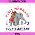 Lucy The Elephant PNG, Visit Margate NJ Landmark Retro PNG
