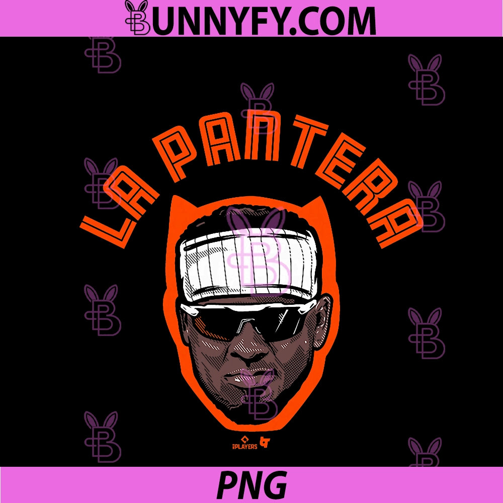Luis Robert Jr. PNG, Pantera Swag Head - New York Baseball PNG