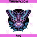 Luminescent Moth Night Bloom Goth PNG, Cottagecore Style PNG