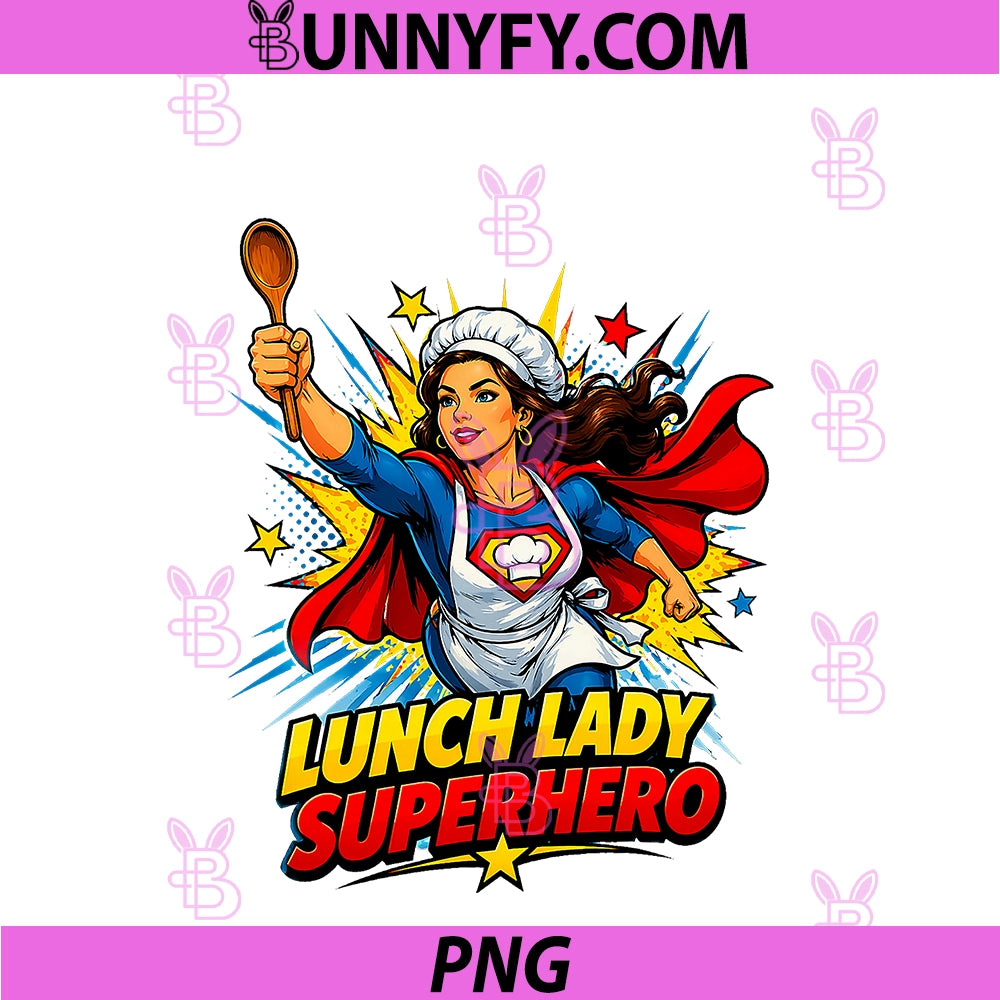 Lunch Lady PNG, Superhero PNG
