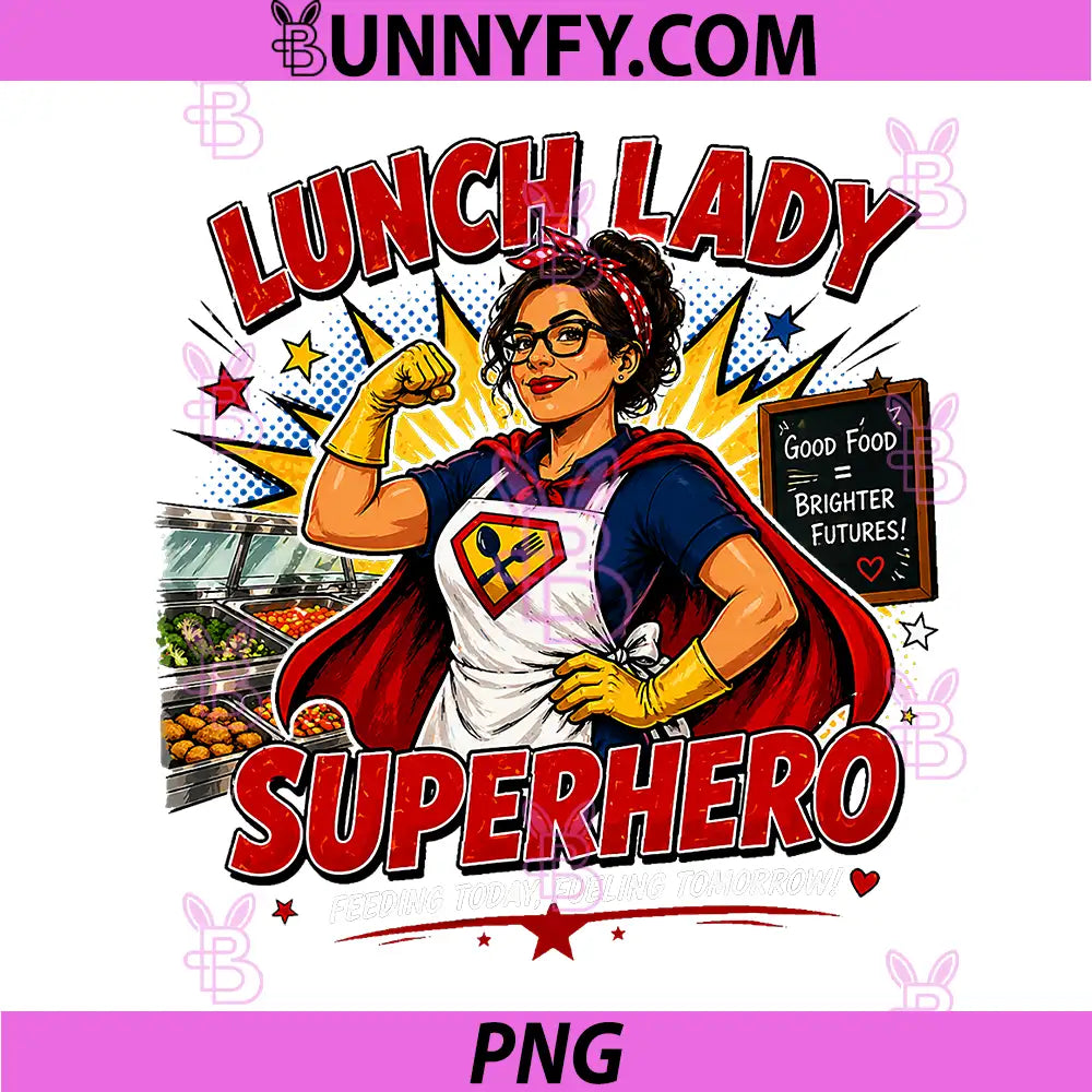 Lunch Lady Superhero PNG, Funny Lady PNG