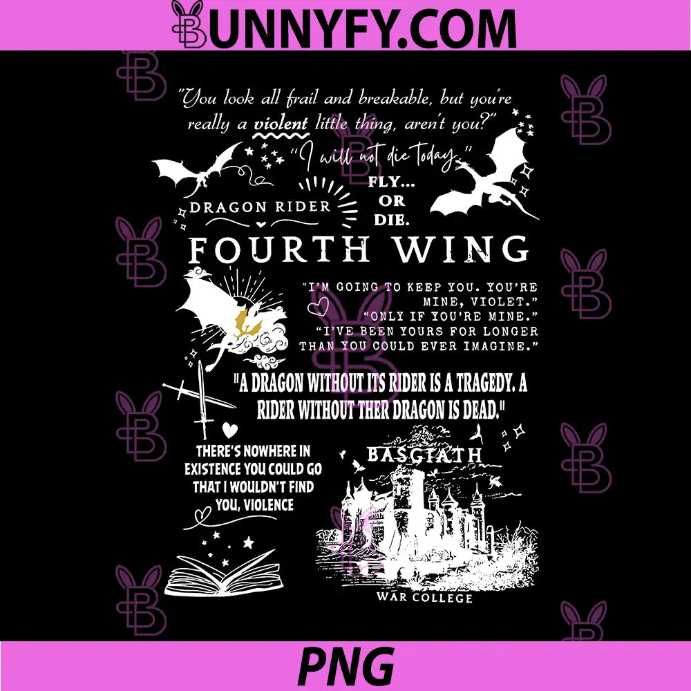 Fourth Wing Dragon Rider Quotes PNG, Basgiath War College Fantasy Text PNG