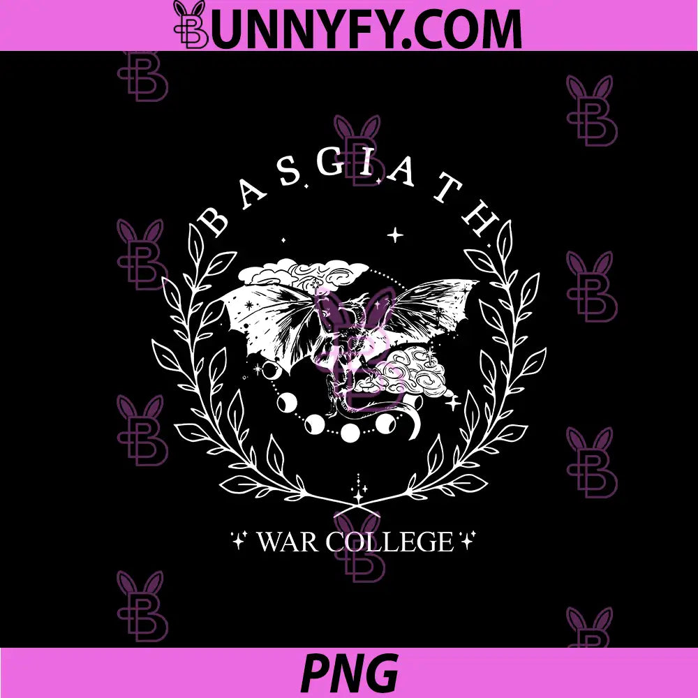 Basgiath War College Dragon Seal PNG, Fourth Wing Dark Fantasy Design PNG