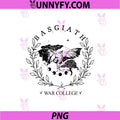 Basgiath War College Dragon Illustration PNG, Fourth Wing Gothic Emblem PNG