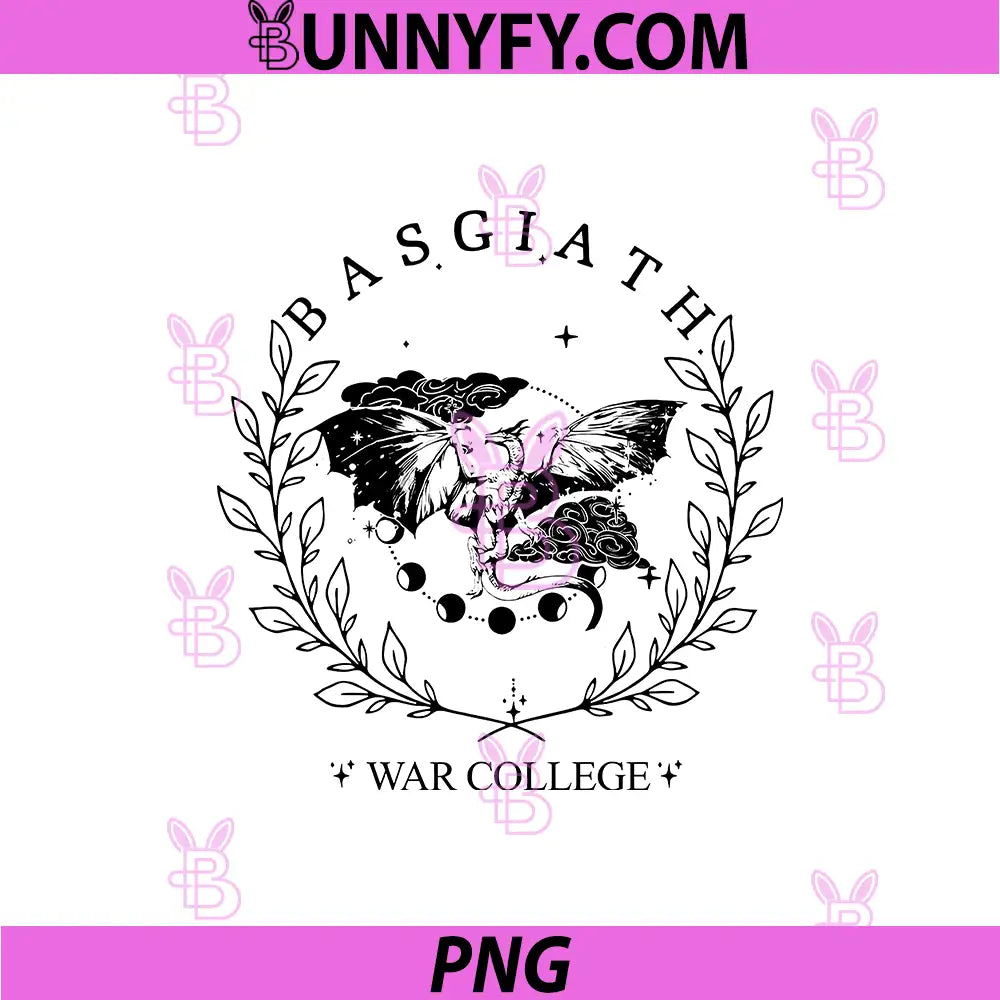 Basgiath War College Dragon Illustration PNG, Fourth Wing Gothic Emblem PNG