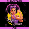 Lupus Warrior Cute PNG, Wear Purple Ribbon Awareness PNG