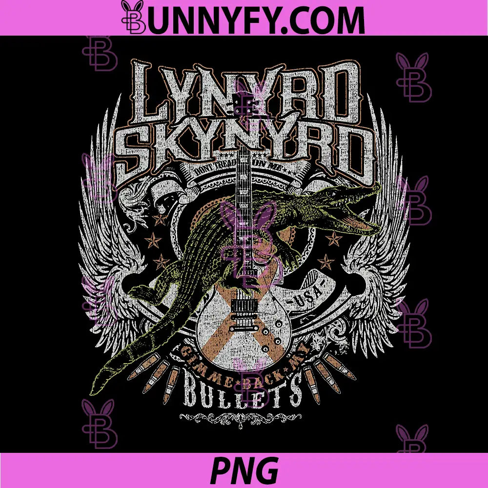 Lynyrd Skynyrd Croc Rock Bullet PNG, Tread On Me Country Southern PNG