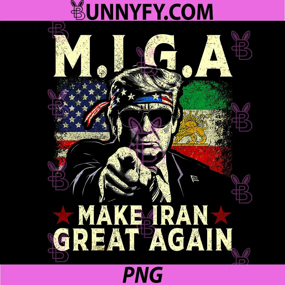 MIGA PNG, Make Iran Great Again PNG