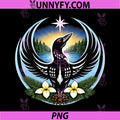 Minnesota Rebel Loon Nature Art PNG, Northern Lake Wildlife Emblem PNG