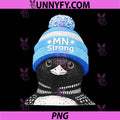 MN Strong PNG, Loon in Knit Hat Lake Life Vibes PNG