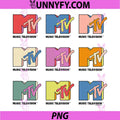 MTV Logo Multicolor Grid PNG, MTV Logo