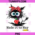 Made it to May PNG, Black Cat Teacher PNG
