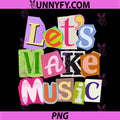 Magazine Collage PNG, Lets Make Music PNG