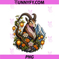 Majestic Mountain Goat PNG, With Edelweiss And Alpine Flowers PNG