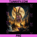 Majestic Rabbit Howling The Moon PNG, Bunny Parody Meme Graphic PNG